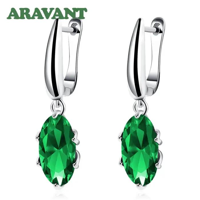 Aravant-Boucles d'oreilles ovales en argent 925 pour femme