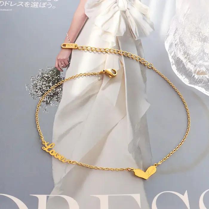 Amaiyllis-Bracelet de cheville en or 18 carats pour femme
