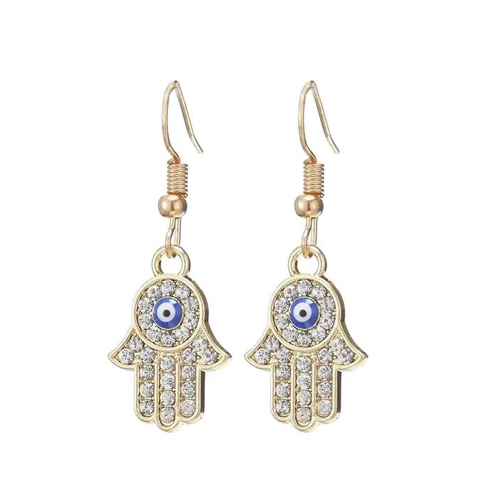 Collier en cristal main de fatma Hamsa turc pour femmes et hommes