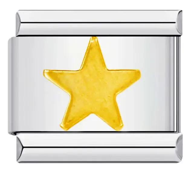 Chaîne à breloques italienne élastique motif star classique pour bracelets unisexes à personnaliser occassions spéciales