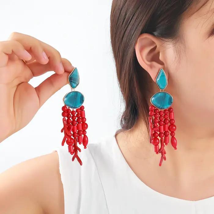 ZAA – boucles d'oreilles à breloques pour femmes