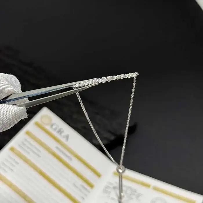 Bracelets en argent sterling S925 incrustés de moissanite VVS1