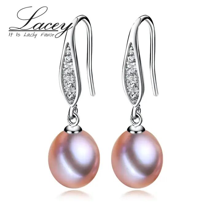 Boucles d'oreilles en perles noires naturelles en argent 925 pour femmes, élégantes et sophistiquées, idéales pour les occasions spéciales et les cadeaux personnalisés