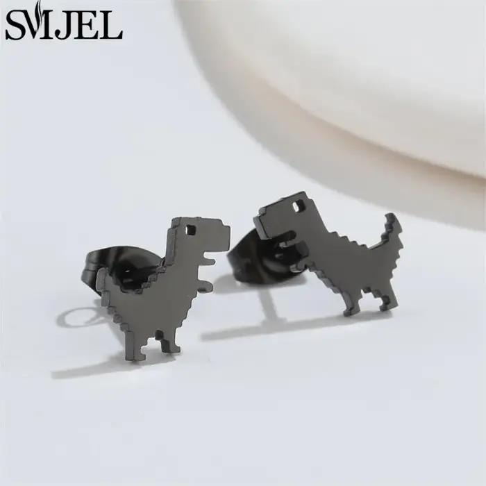 Boucles d'oreilles dinosaure Design Animal de dessin animé pour filles