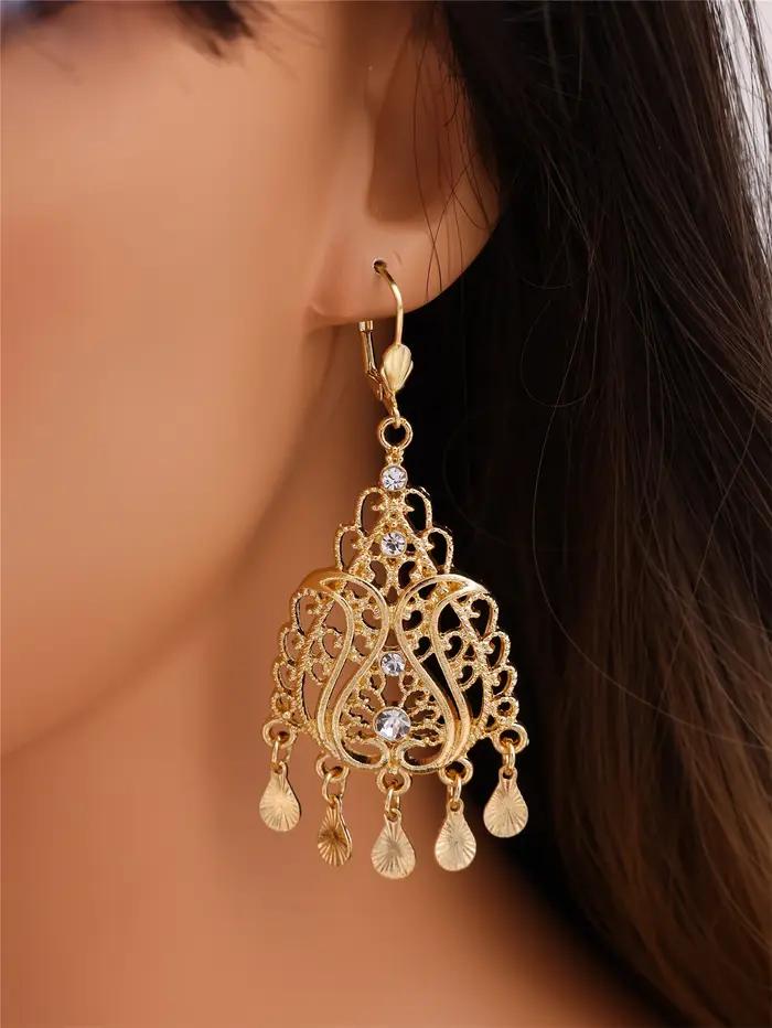Boucles d'oreilles en forme de cœur pour femmes occasions spéciales bijoux d'amour moyen-orient traditionnel