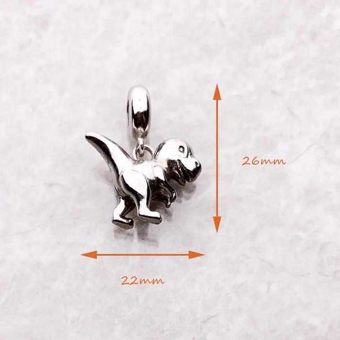 Pendentif dinosaure en argent Sterling 925 charmant et romantique pour femmes et hommes occasions spéciales et quotidiennes
