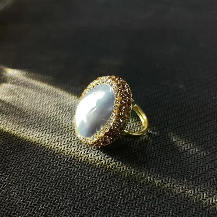 Bague vintage en améthyste brute plaquée or 18 carats pour femmes, bijoux rétro et élégants pour occasions spéciales et port quotidien