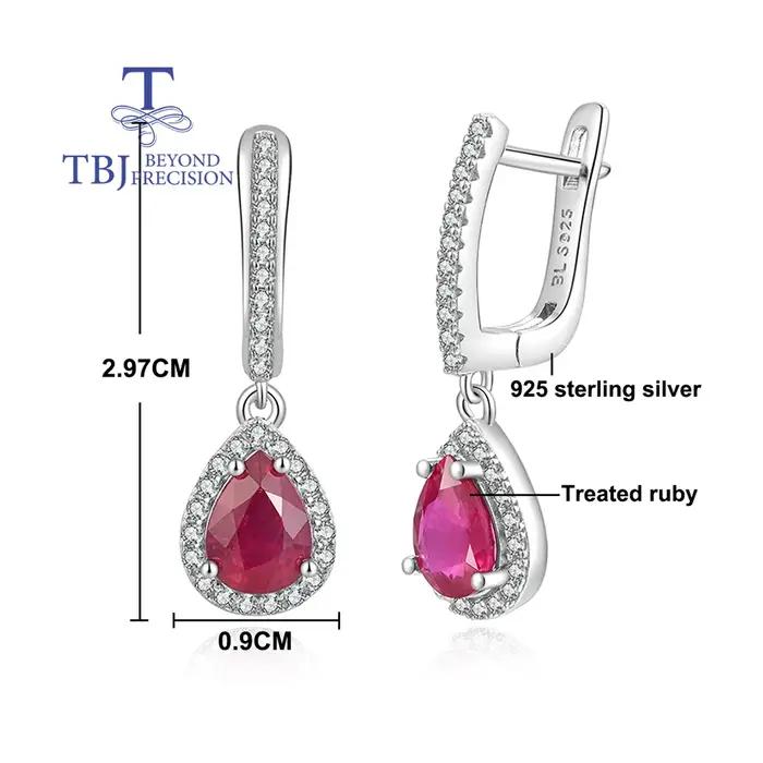 Boucles d'oreilles pendantes simples en forme de poire