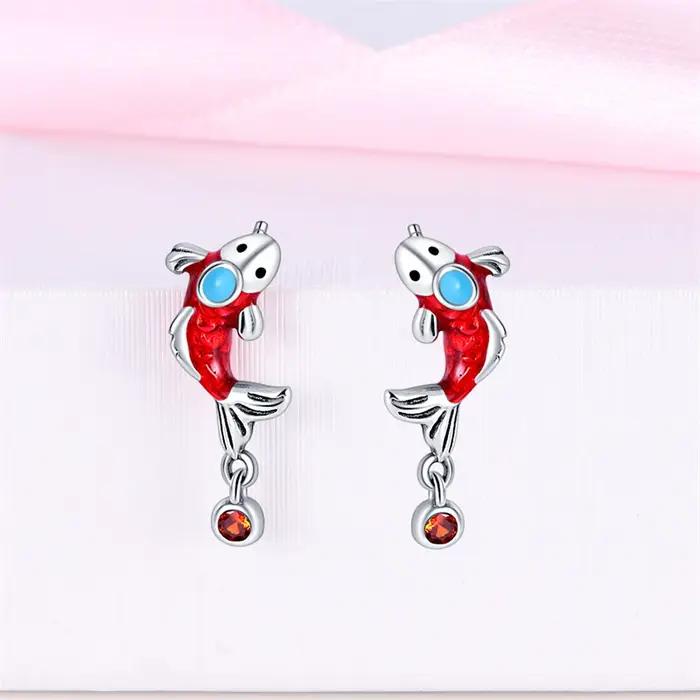 Boucles d'oreilles attrape-rêves en argent Sterling 925 véritable pour femmes