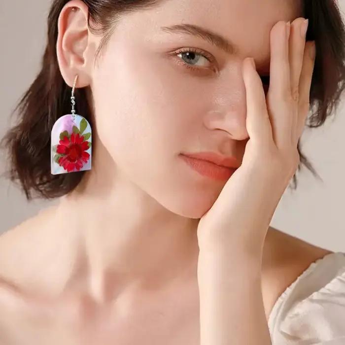 Moule boucle d'oreille en résine cristal époxy