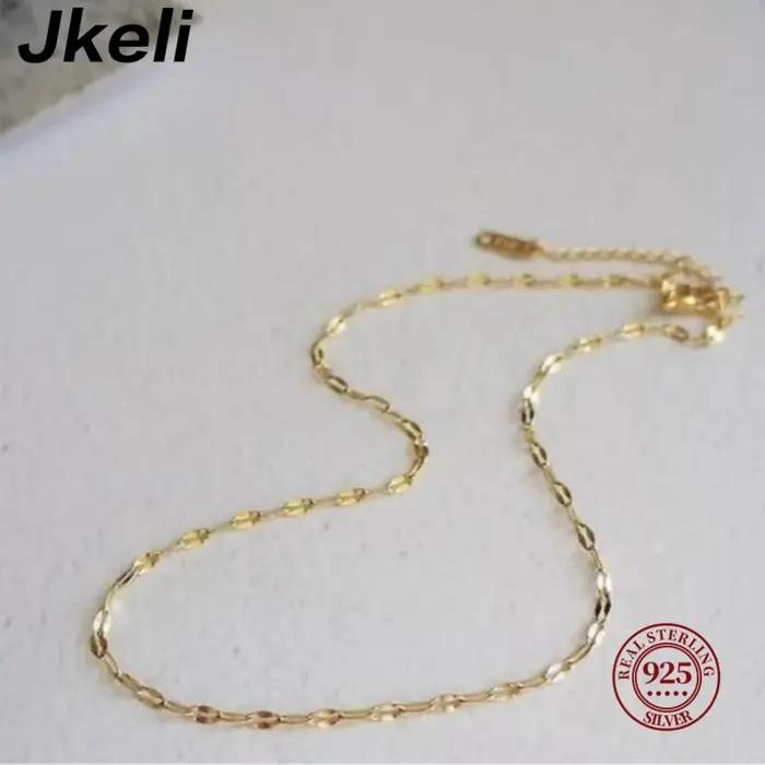 Jkeli réel 925 collier en argent femmes