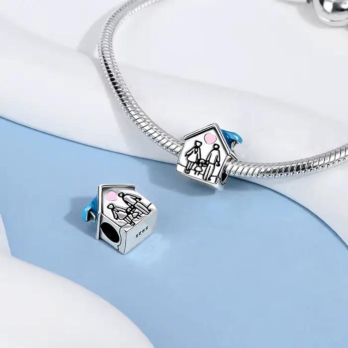 Pendentif en argent Sterling 925 pour la famille