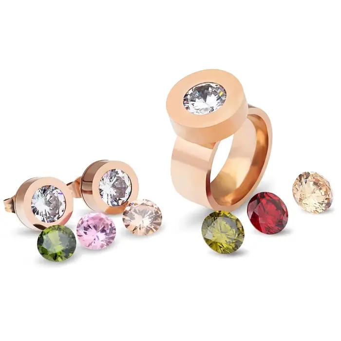 Ensemble de bijoux créatifs interchangeables en cristal
