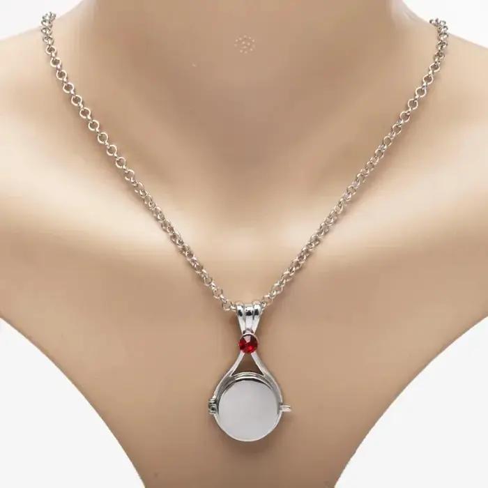 Acier inoxydable H2O médaillon sirène pendentif bijoux colliers ensemble de 3 cadeau pour femmes filles