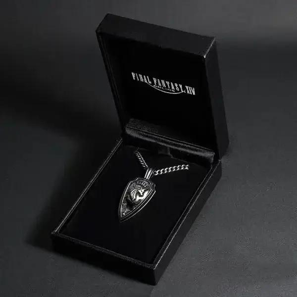 Final Fantasy – collier avec emblème licorne 14 FF