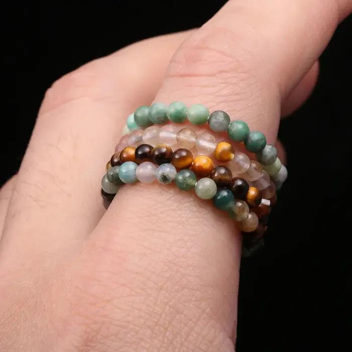 Bague en pierre semi-précieuse rouge pastèque pour homme et femme, bague de cocktail unique et élégante pour anniversaires et occasions spéciales