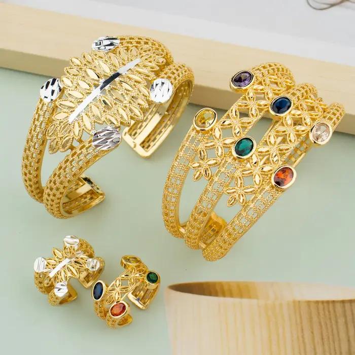 Bracelets de luxe avec anneaux