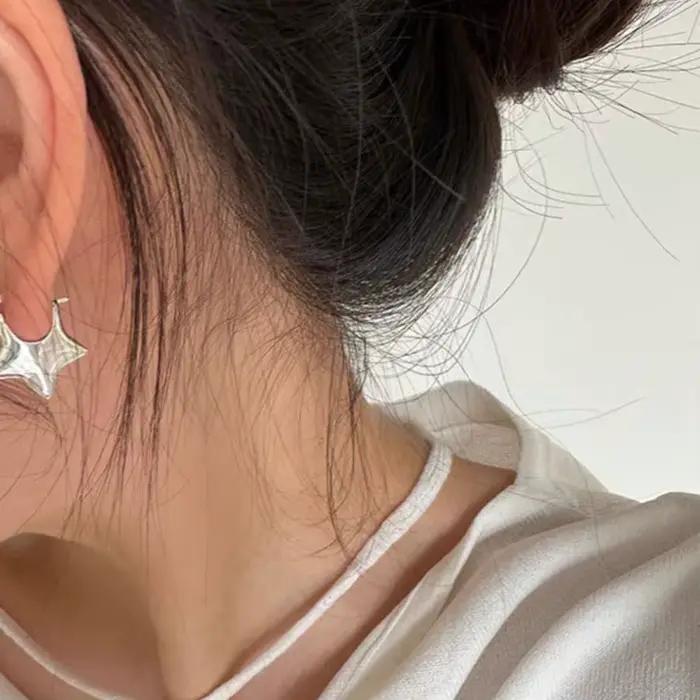 BF CLUB 925 boucles d'oreilles étoile en argent Sterling pour femmes fille Sexy mode bijoux