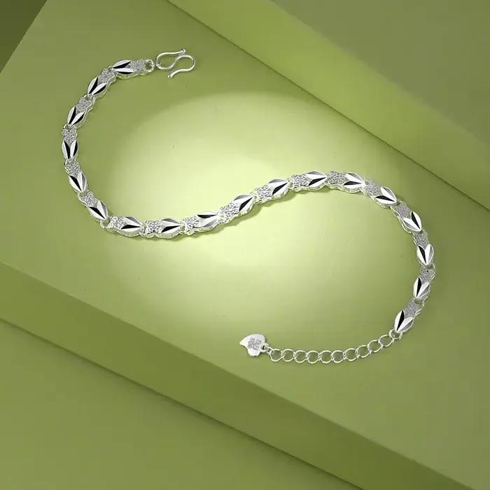 Bracelets en argent sterling 925 avec breloques étincelantes pour femmes occasions spéciales