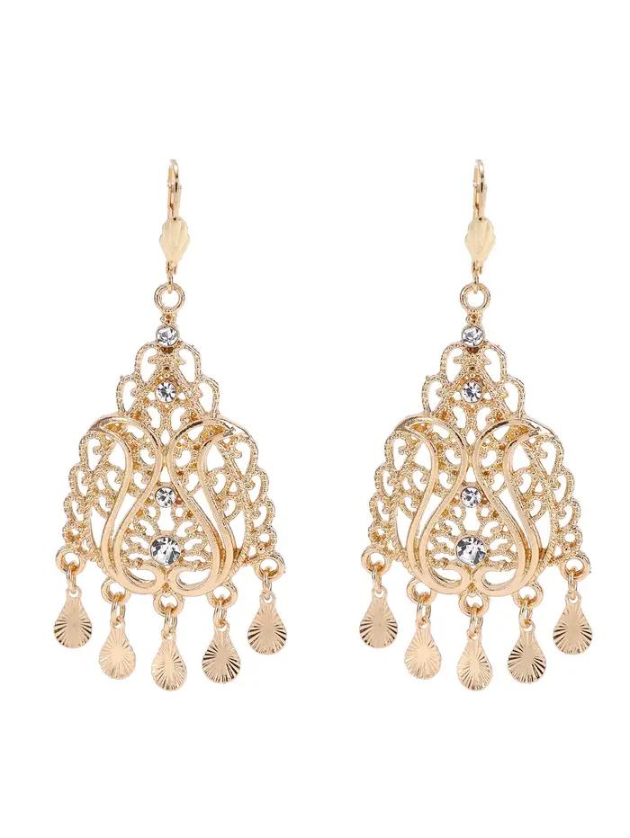 Boucles d'oreilles en forme de cœur pour femmes occasions spéciales bijoux d'amour moyen-orient traditionnel