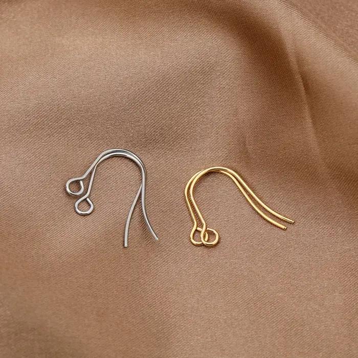 Crochets de boucles d'oreilles en acier inoxydable