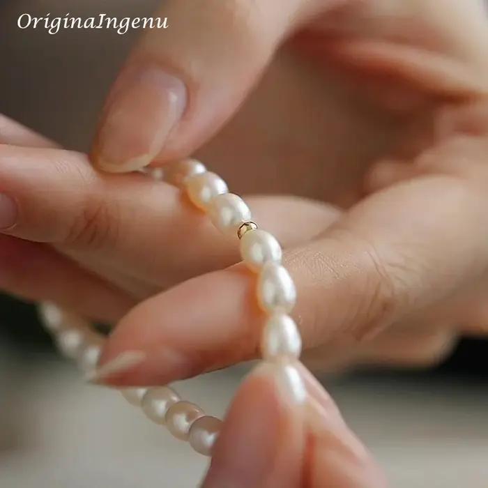 Bracelet en perles d'eau douce or rempli bracelet à breloques pour femmes occasions spéciales soirées elegance classique