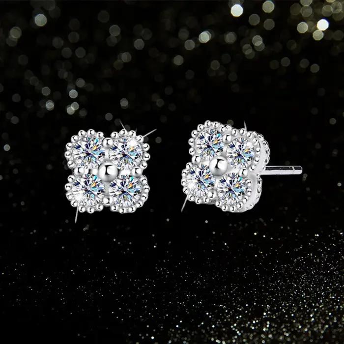 Trumium – boucles d'oreilles en Moissanite 1