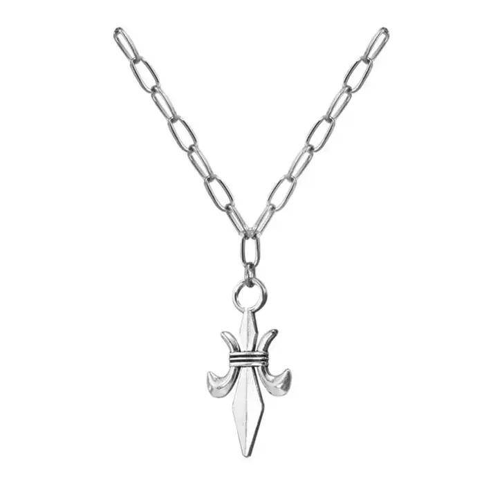Boucles d'oreilles Cosplay Anime Misa Amane pour femmes, Y2K, croix gothique, Clip d'oreille et pendentif, collier, accessoires de Costumes d'halloween