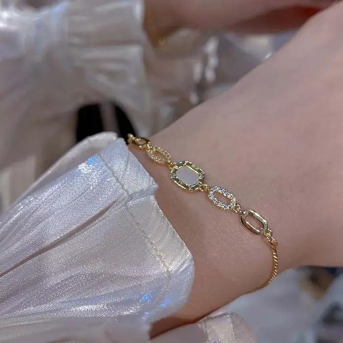 Bracelets de luxe en chaîne de Zircon pour femmes