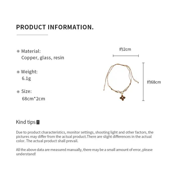 Colliers avec pendentif en forme de fleur en résine pour femmes