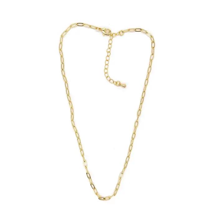 KKBEAD collier pendentif perle naturelle 18 K étanche plaqué or chaîne colliers ras du cou pour femmes cadeau bijoux
