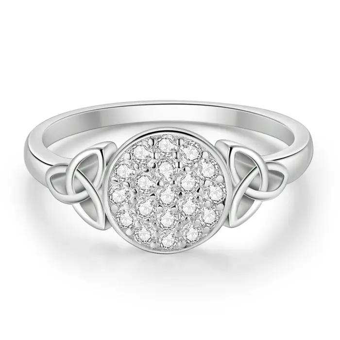 Bague originale en argent Sterling 925 avec nœud celtique sacré pour femmes et filles, bijoux cadeau