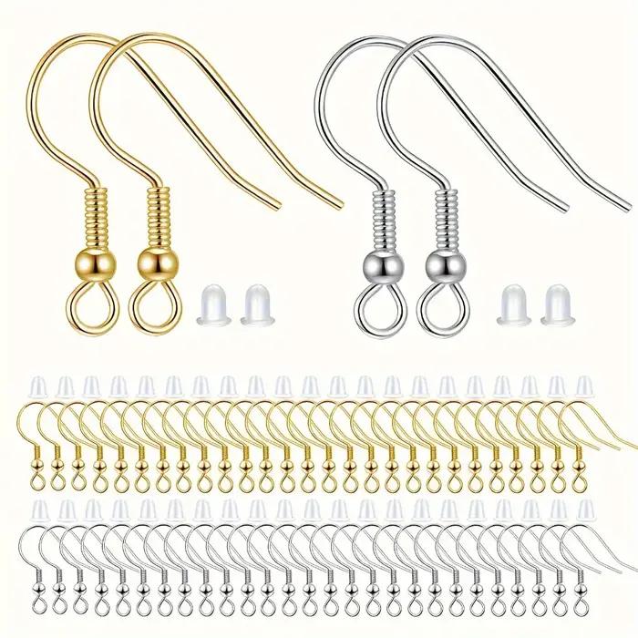 1 boîte de 260 pièces pour la fabrication de boucles d'oreilles