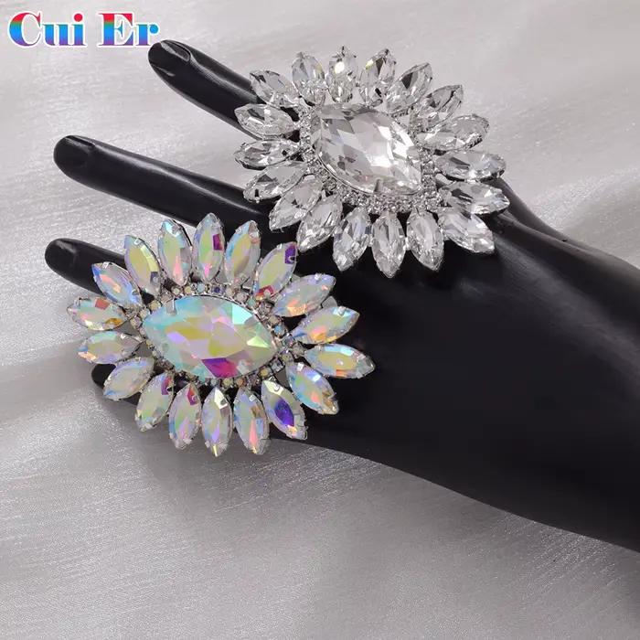 Grande Bague Ovale Ajustable de 5.2x7.3cm pour Femme