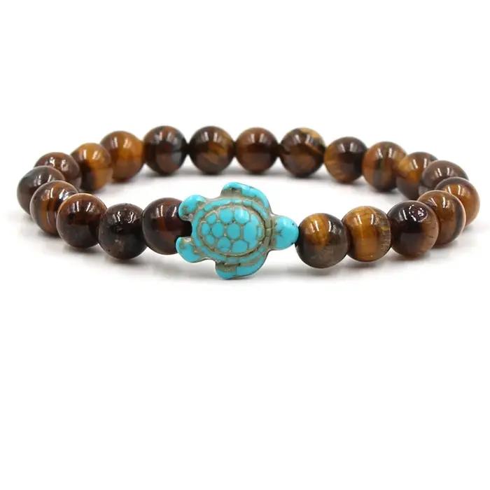 Bracelets en perles de tortue de mer pour femmes et hommes