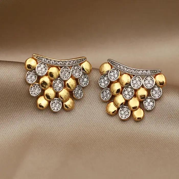 Boucles d'oreilles en perles de cristal pour femmes