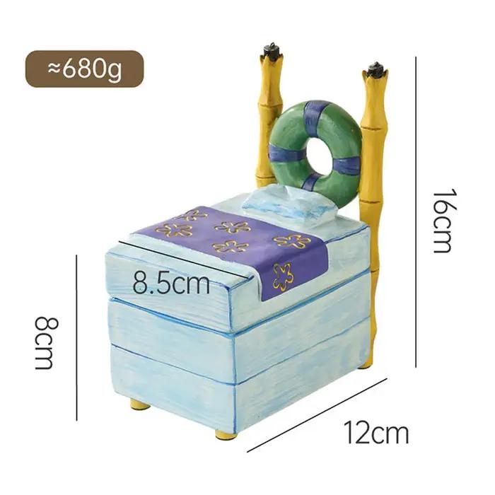 Boîte de rangement de bijoux polyèdre peinte à la main pour femmes, boîte de rangement de bijoux pour bureau et décoration de maison, boîte de rangement de bijoux pour anniversaire et cadeau spécial