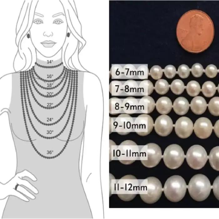 Collier de perles naturelles multicolores des mers du Sud AAAA 9-10 mm 18 pouces - 925s