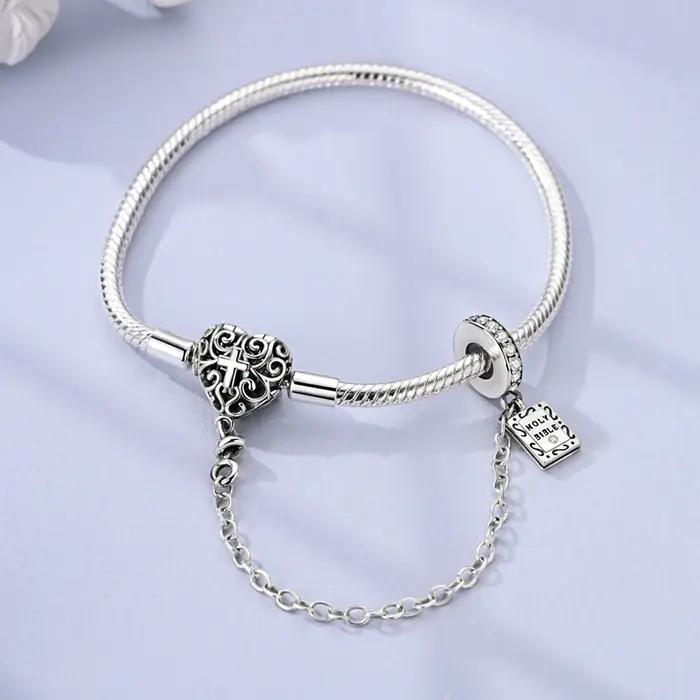 Bracelets Pandach 925 couleur argent classique amour pour toujours papillon étoile