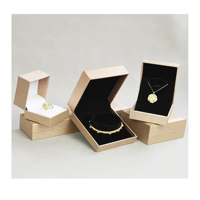 Boîte de présentation de bijoux à carreaux bagues bracelets colliers étui organisateur