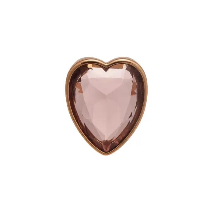 Bague ouverte en forme de cœur, bague haut de gamme