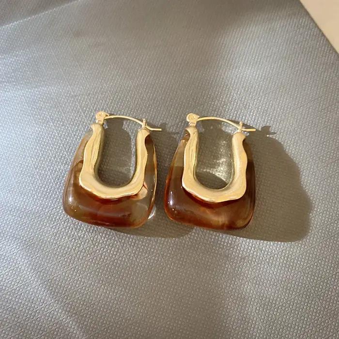Boucles d'oreilles Vintage en forme de U pour femmes