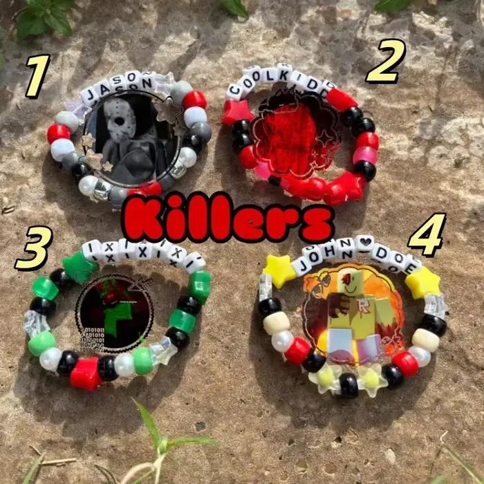 Bracelet Kandi inspiré du joueur - Design perlé fait main | Cadeau unique pour les joueurs
