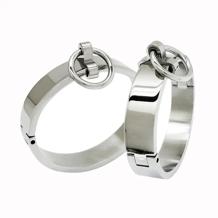 Bracelet de cheville et de poignet verrouillable en acier inoxydable