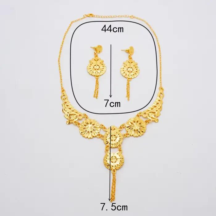 Ensembles de bijoux GDJWRI pour femmes style indien moderne or dubai pour occasions spéciales anniversaires et mariages