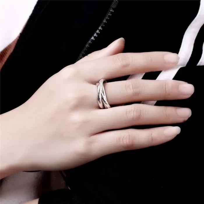 Bagues couleur argent pour femmes