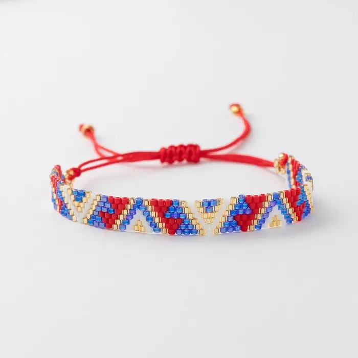 Bracelet Miyuki Bohème pour Femme Perles faites à la Main Motifs Géométriques Tracker d'Humeur Occasions Spéciales
