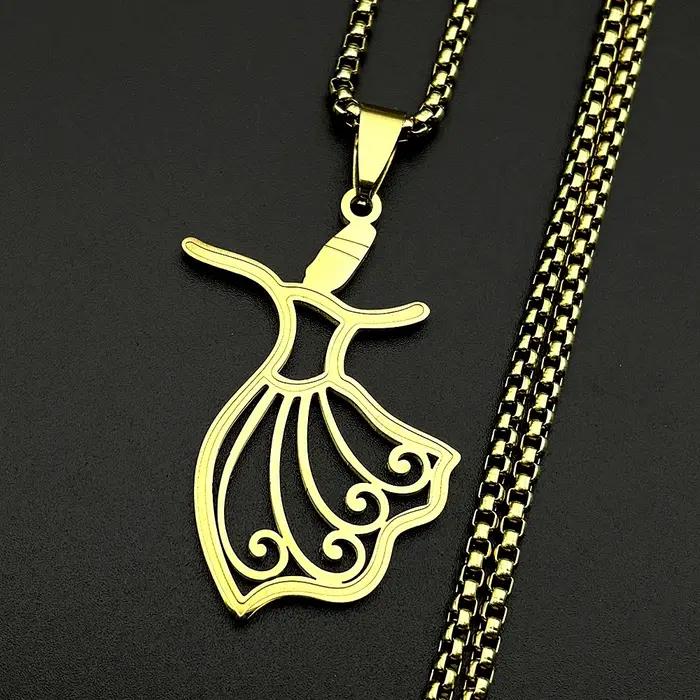 Collier Pendentif Danseuse Flamenco pour Femmes et Filles