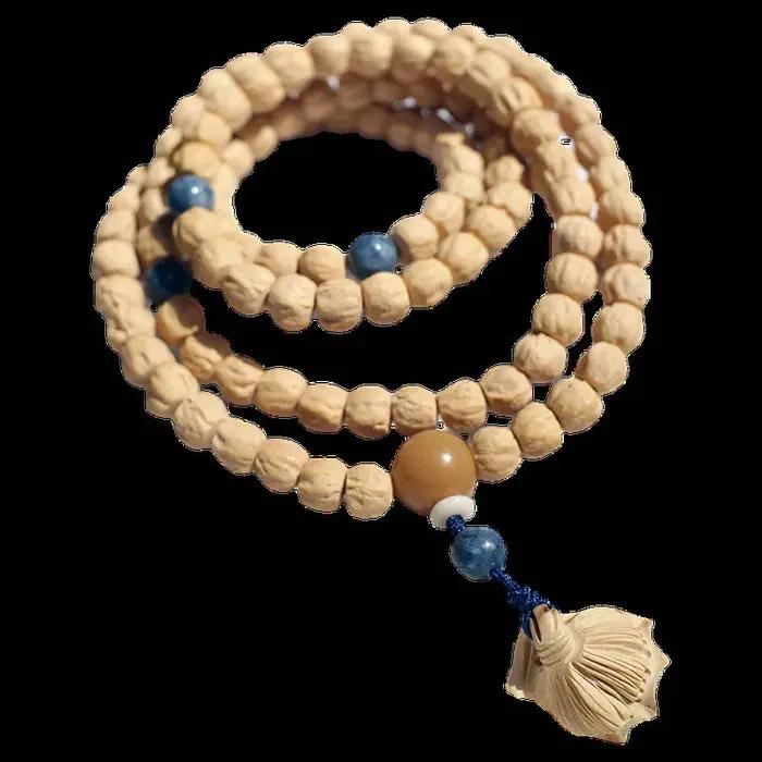 Bracelet multi-tours de 108 perles de graines de Bodhi