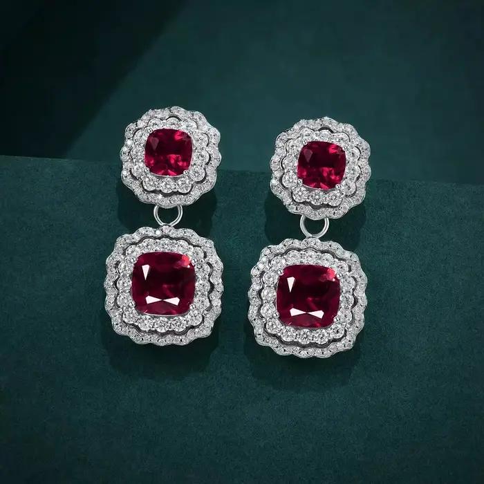 Fine Jewelry – boucles d'oreilles de luxe en argent Sterling 925 véritable